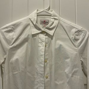 J. Crew Haberdashery White Button Blouse